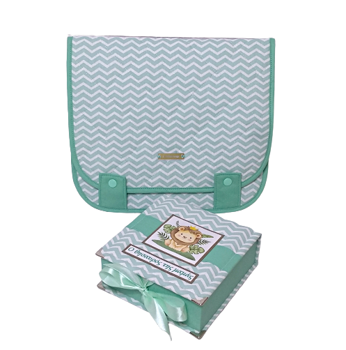 Aναμνηστικό κουτί με λιονταράκι chevron - Image 4